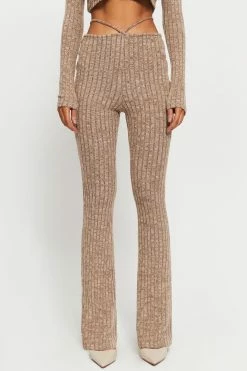 SOLADO Stripe Knitted Tie Detail Draped Straight Pants -Solado Shop 1 1494628 1800x1800