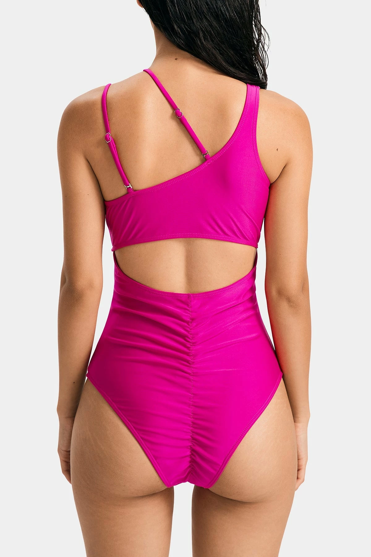 Solado Asymmetrical Neck Cut Out Solid One-piece Swimsuit 12 Solado Asymmetrical Neck Cut Out Solid One-piece Swimsuit - Image 12
