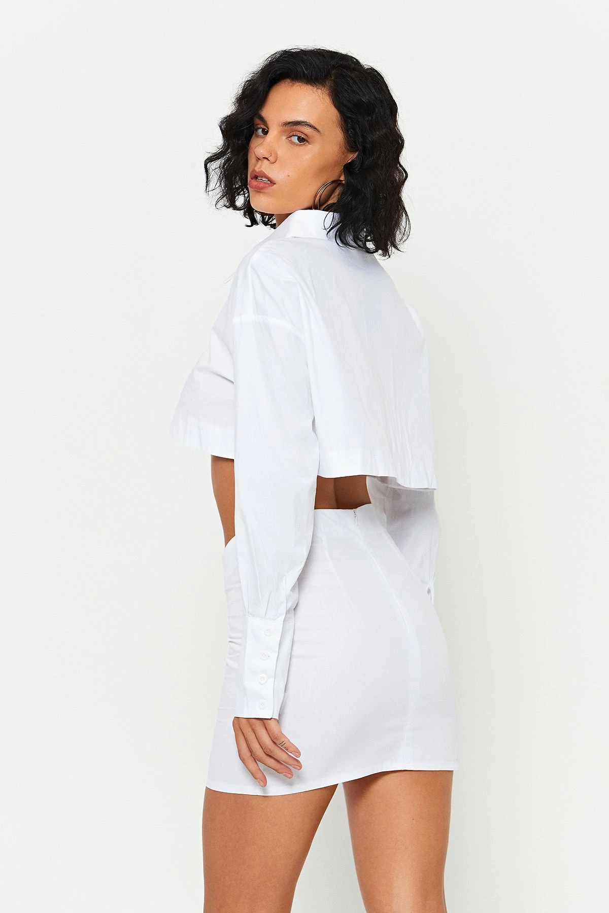 SOLADO Lapel Neck Long Sleeve Top & Asymmetrical Waist Skirt Set 3 SOLADO Lapel Neck Long Sleeve Top & Asymmetrical Waist Skirt Set - Image 3