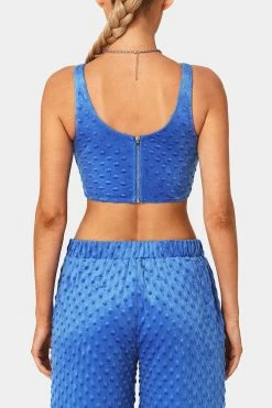 SOLADO U Neck Zipper Back Polka Dot Textured Tank Top -Solado Shop 28551020221028152043635b82cbe9a83 1800x1800