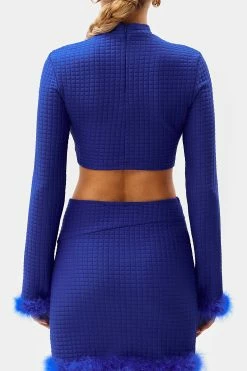 SOLADO Mock Neck Waffle Knit Feather Trim Long Sleeve Top 13 SOLADO Mock Neck Waffle Knit Feather Trim Long Sleeve Top -Solado Shop 28551020221215124031639aa53f0cf96 1800x1800