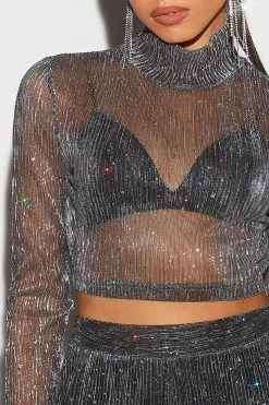 SOLADO High Neck Lurex Sequin Mesh Long Sleeve Top 9 SOLADO High Neck Lurex Sequin Mesh Long Sleeve Top -Solado Shop 3 74df6dda b4ca 45ae 9047 5d159e887201 1800x1800
