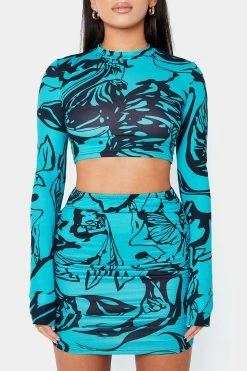 Solado Abstract Print Crop Top & Ruffle Trim Mini Skirt Set 12 Solado Abstract Print Crop Top & Ruffle Trim Mini Skirt Set -Solado Shop 6 6098f53e 53f2 426f 8b96 62f05706b549 1800x1800