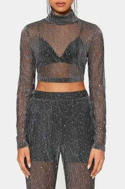 SOLADO High Neck Lurex Sequin Mesh Long Sleeve Top 12 SOLADO High Neck Lurex Sequin Mesh Long Sleeve Top -Solado Shop 6 cbe317bc 9cf8 4f86 aa2f e4913733c17c 1800x1800