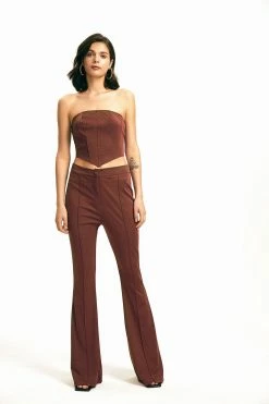 Alternative view of Solado Off Shoulder Boning Top & High Waist Flared Pants Set