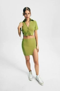 Solado Lapel Neck Short Sleeve Top & Split Hem Knitted Skirt Set -Solado Shop jpeg 03c682c0 2c20 412f ae24 955e37512014 1800x1800