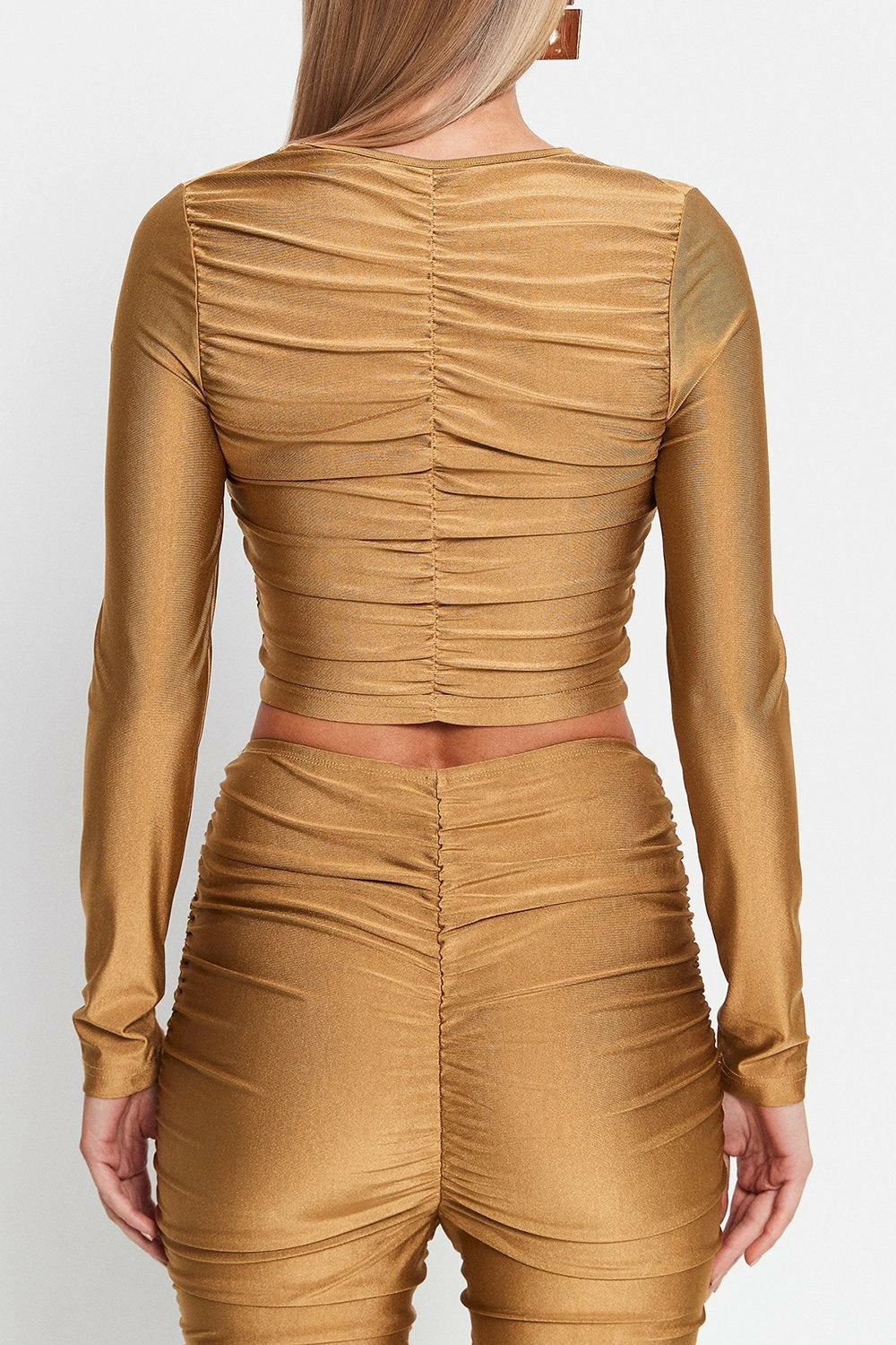 SOLADO Ruched Cinched Waist Long Sleeve Top 7 SOLADO Ruched Cinched Waist Long Sleeve Top - Image 7