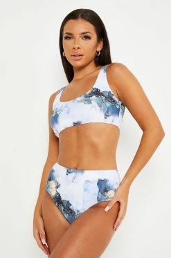 Alternative view of Solado U Neck Marble Print Bikini Swimsuit