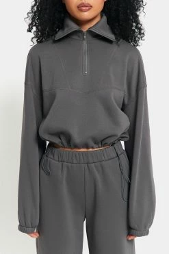 SOLADO Drop Shoulder Top-stitching Cinched Waist Sweater -Solado Shop jpeg 13920764 7a02 4e96 a604 db9d358271e8 1800x1800