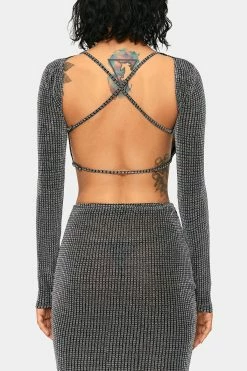 SOLADO Sheen Open Back Long Sleeve Crop Top -Solado Shop jpeg 19dbe8a9 f2b2 47d4 92e1 79999e9ecb09 1800x1800