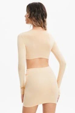 Alternative view of Solado Cut Out Crop Top & Twist Front Skirt Set