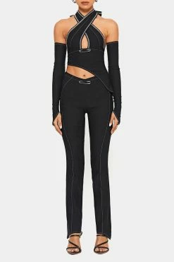 SOLADO Top-stitching Asymmetrical Hem Top & Pin Decor Pants Set With Oversleeve 12 SOLADO Top-stitching Asymmetrical Hem Top & Pin Decor Pants Set With Oversleeve -Solado Shop jpeg 1d662c25 5b35 4e43 a724 c20a0b67bb4c 1800x1800