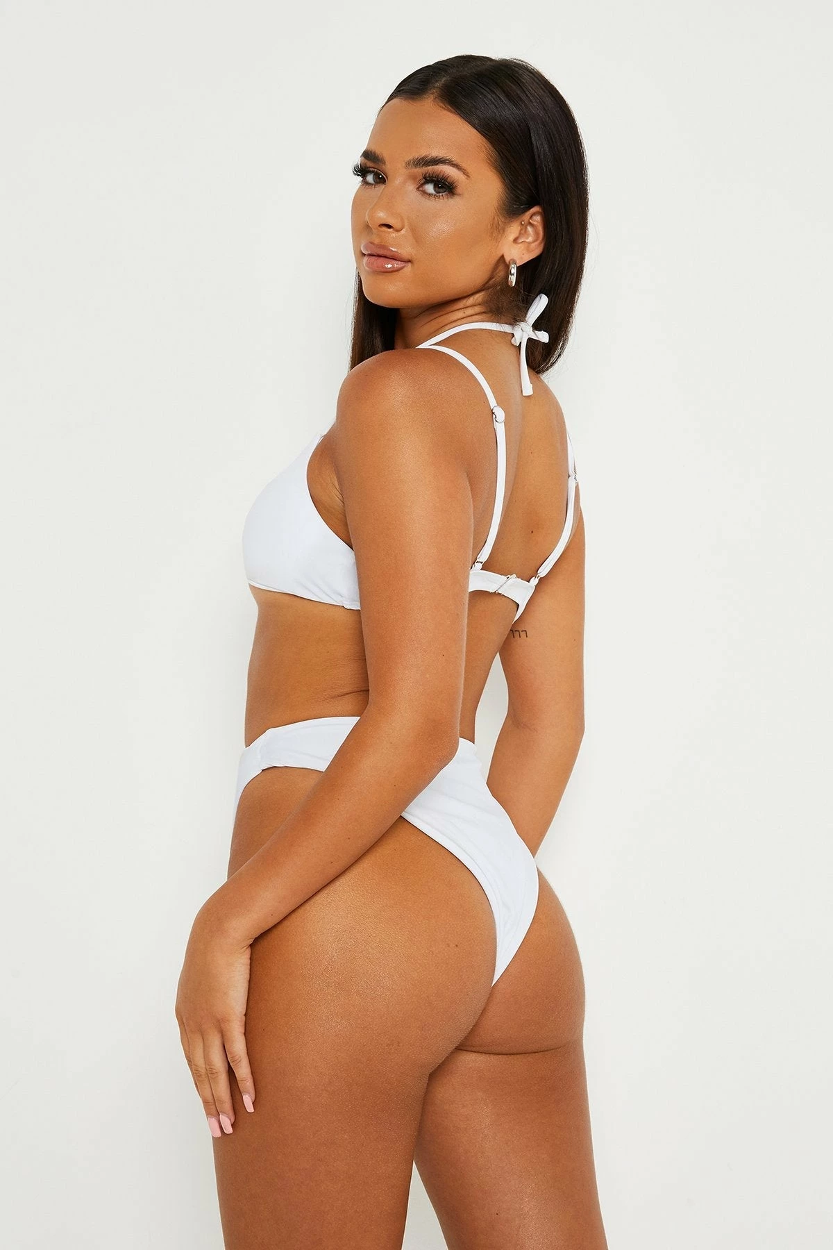Solado Halter Neck Tie Detail Solid Bikini Swimsuit 4 Solado Halter Neck Tie Detail Solid Bikini Swimsuit - Image 4