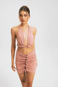 Solado Frill Trim Halter Neck Top & Ruched Bodycon Skirt Set -Solado Shop jpeg 2c0ada94 4e0a 4326 a961 98e02d3bedf9 1800x1800