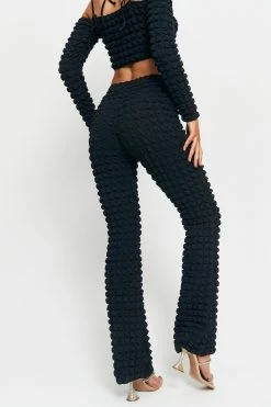 SOLADO Low Waist Bubble Textured Flared Pants 10 SOLADO Low Waist Bubble Textured Flared Pants -Solado Shop jpeg 2ed6a869 41ed 41b3 8062 a0c61708e086 1800x1800