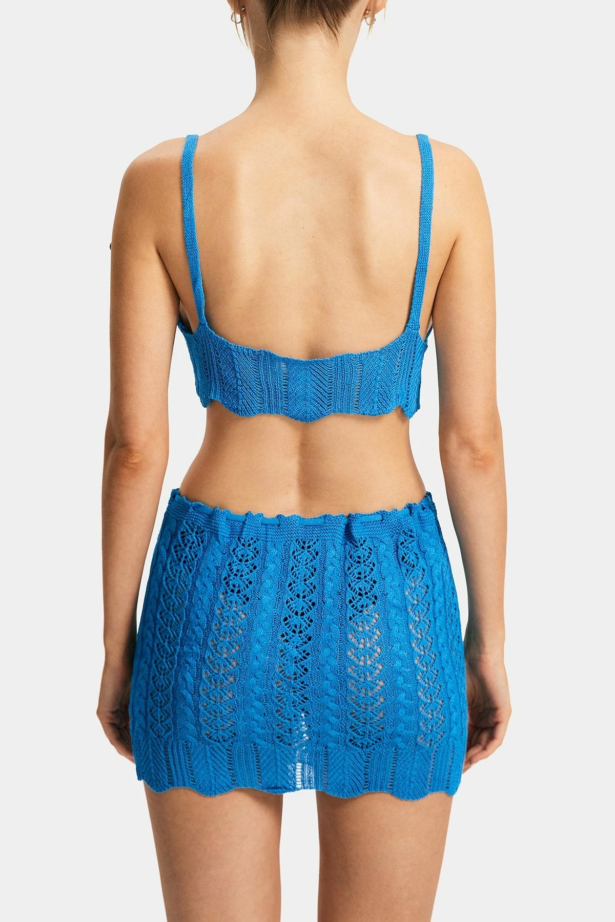 Solado Crochet Cut Out Camisole & Tie Wavy Trim Skirt Set 7 Solado Crochet Cut Out Camisole & Tie Wavy Trim Skirt Set - Image 7