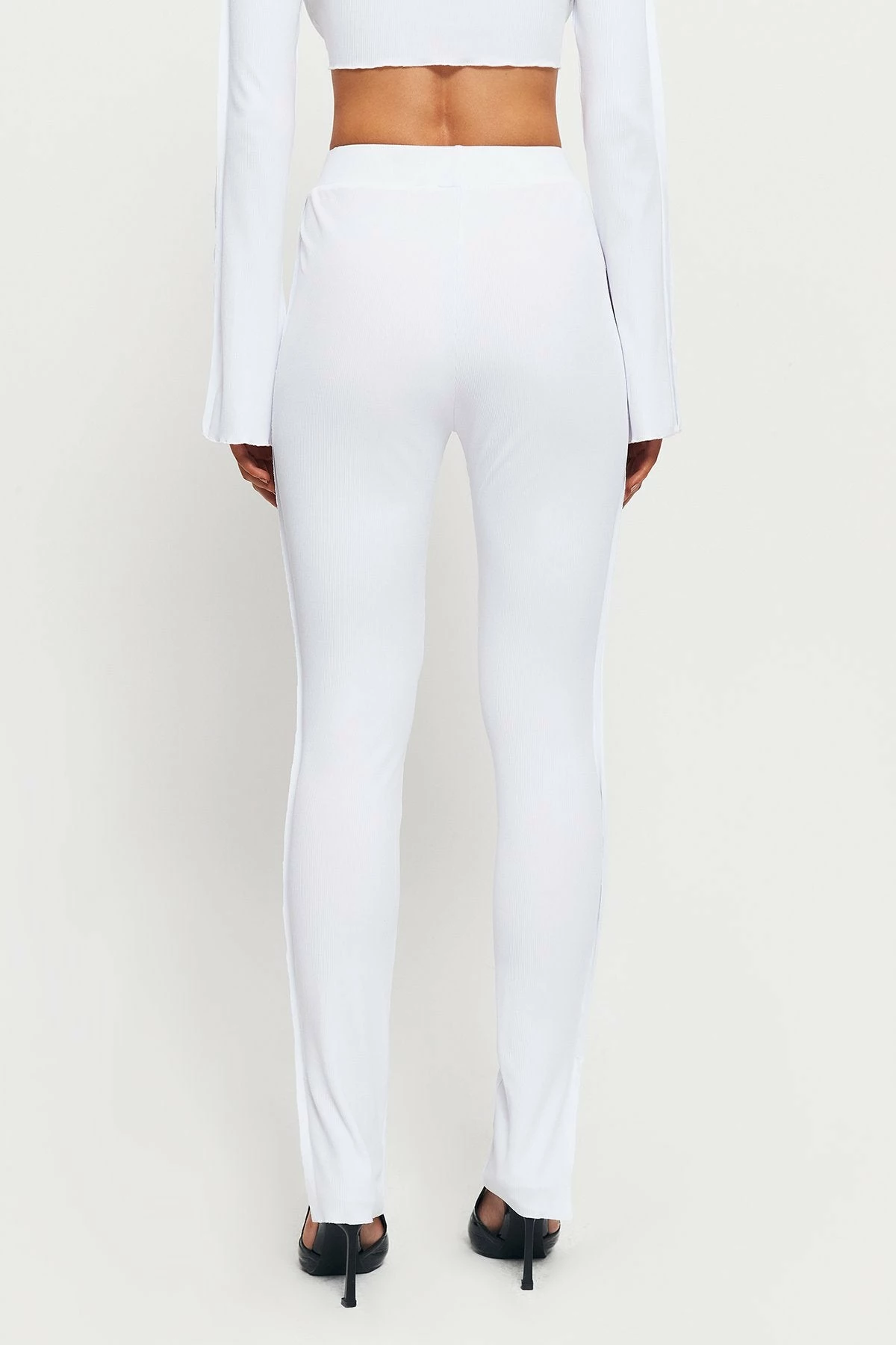 SOLADO High Waist Seam Detail Split Hem Skinny Pants 7 SOLADO High Waist Seam Detail Split Hem Skinny Pants - Image 7