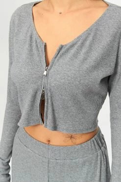 SOLADO U Neck Zipper Front Ribbed Long Sleeve Top -Solado Shop jpeg 32422ef0 411f 403a 94cd c7abb2242336 1800x1800