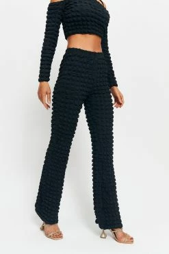 SOLADO Low Waist Bubble Textured Flared Pants 9 SOLADO Low Waist Bubble Textured Flared Pants -Solado Shop jpeg 3543aa9f 5ec3 4d72 a289 d18f5c29c377 1800x1800