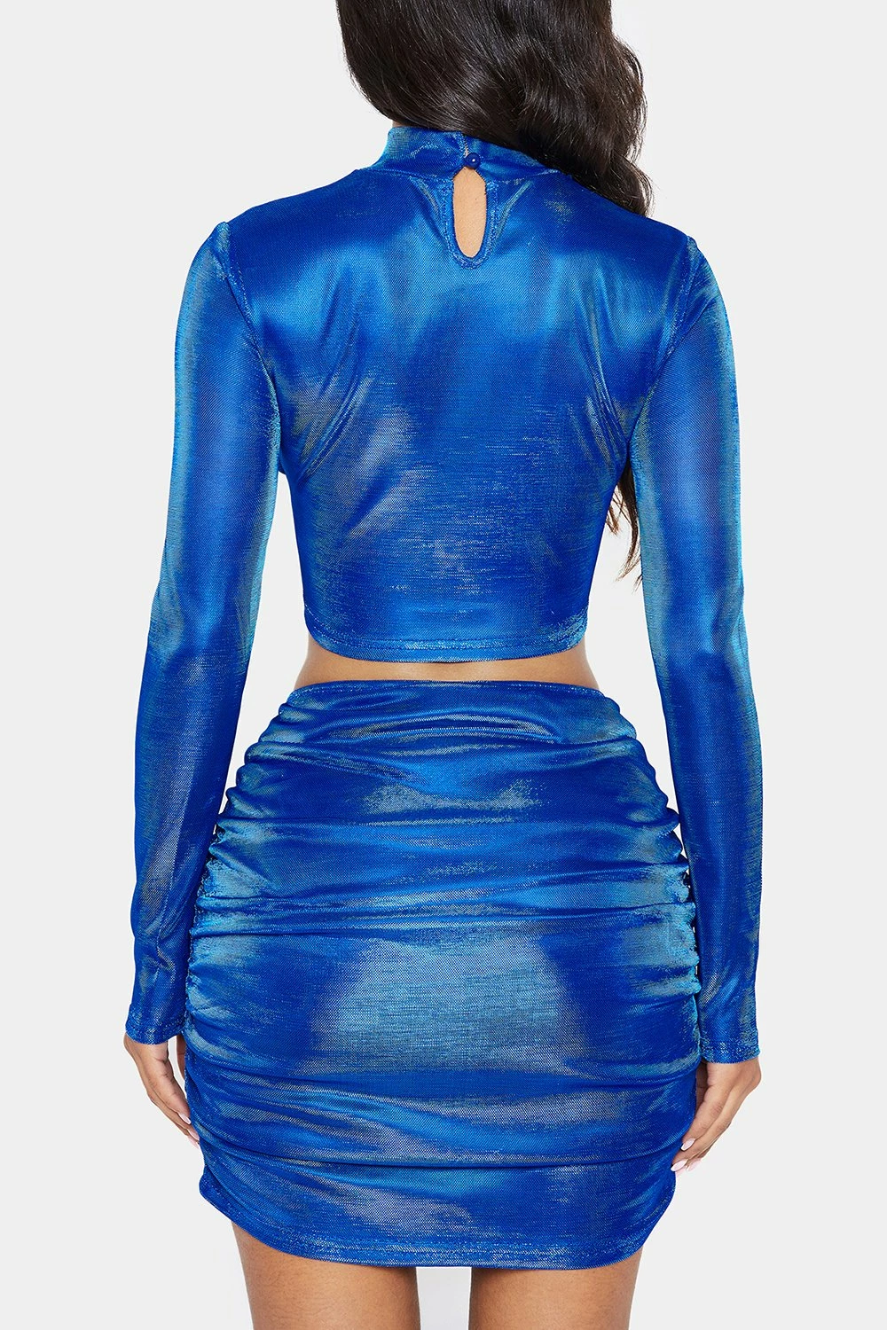SOLADO Lurex Mock Neck Crop Top & Bodycon Skirt Set 7 SOLADO Lurex Mock Neck Crop Top & Bodycon Skirt Set - Image 7