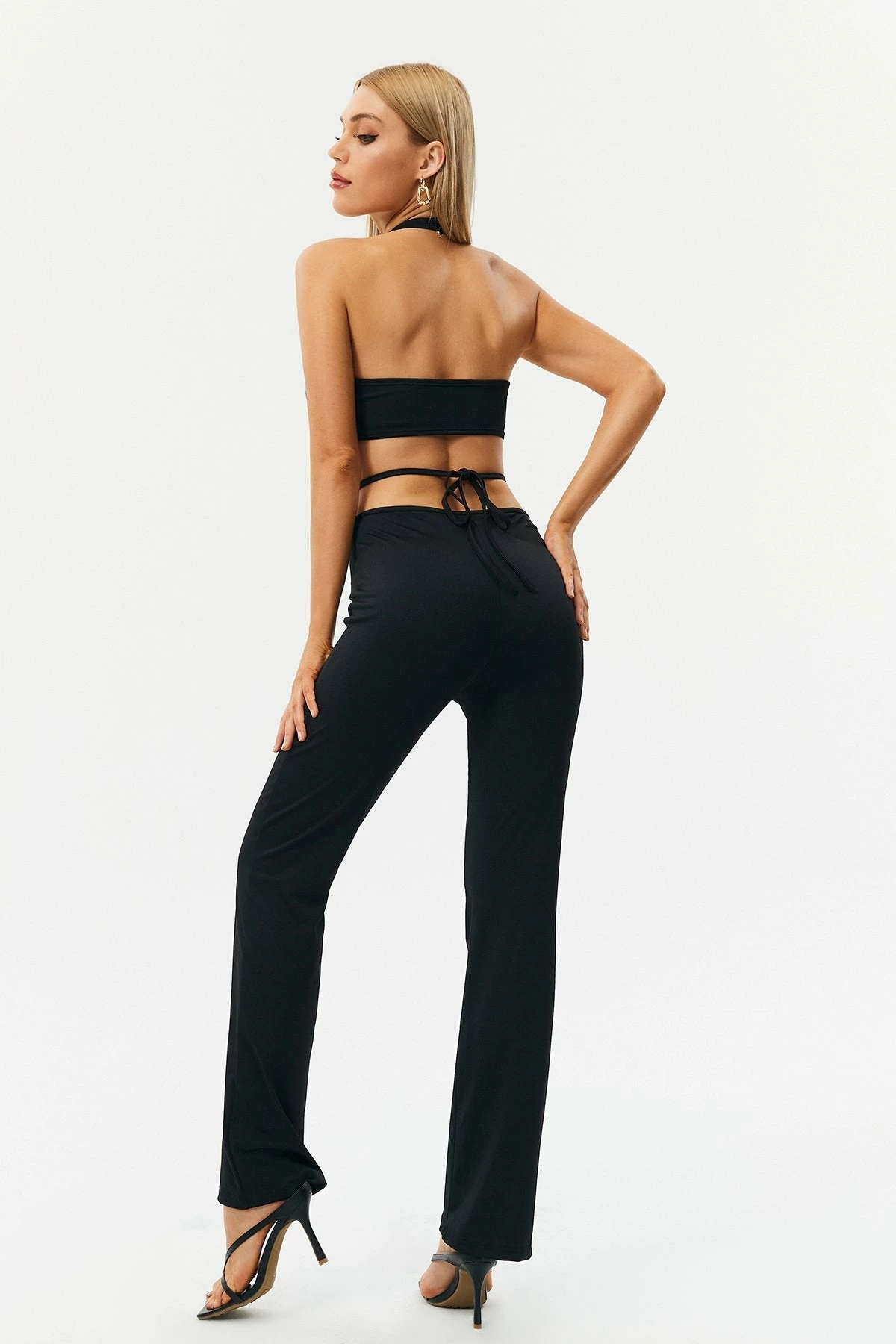 Solado Backless Top & Cut Out Crisscross Tie Pants Set 2 Solado Backless Top & Cut Out Crisscross Tie Pants Set - Image 2