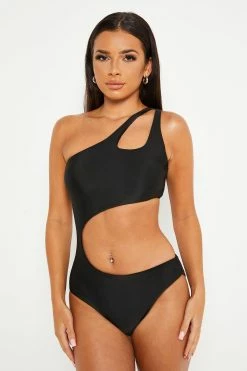 Alternative view of Solado One Shoulder Cut Out Solid One-piece Swimsuit