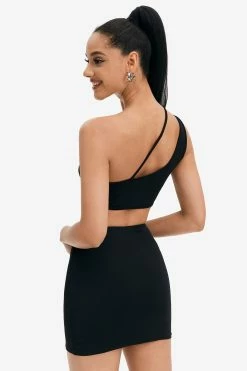 Alternative view of Solado One Shoulder Crop Top & Solid Skirt Set
