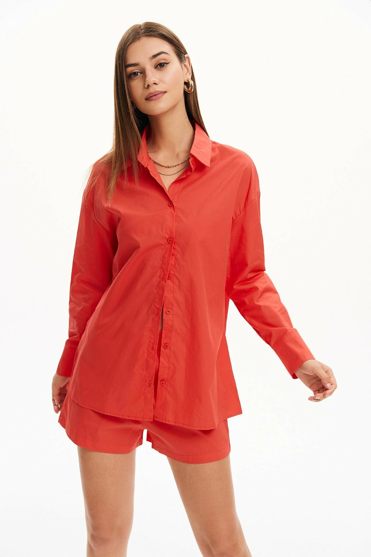 Solado Button Front Top & Solid Shorts Set 12 Solado Button Front Top & Solid Shorts Set - Image 12