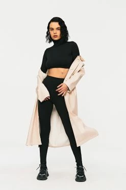 Alternative view of Solado High Neck Long Sleeve Crop Top & High Waist Pants Set