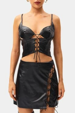 SOLADO Plunging Neck Lace Up PU Leather Crop Top -Solado Shop jpeg 522b51ad 7f49 49ec a381 c730323d9bb0 1800x1800