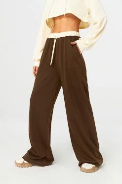 Alternative view of SOLADO Colorblock Drawstring Dual Pocket Straight Pants