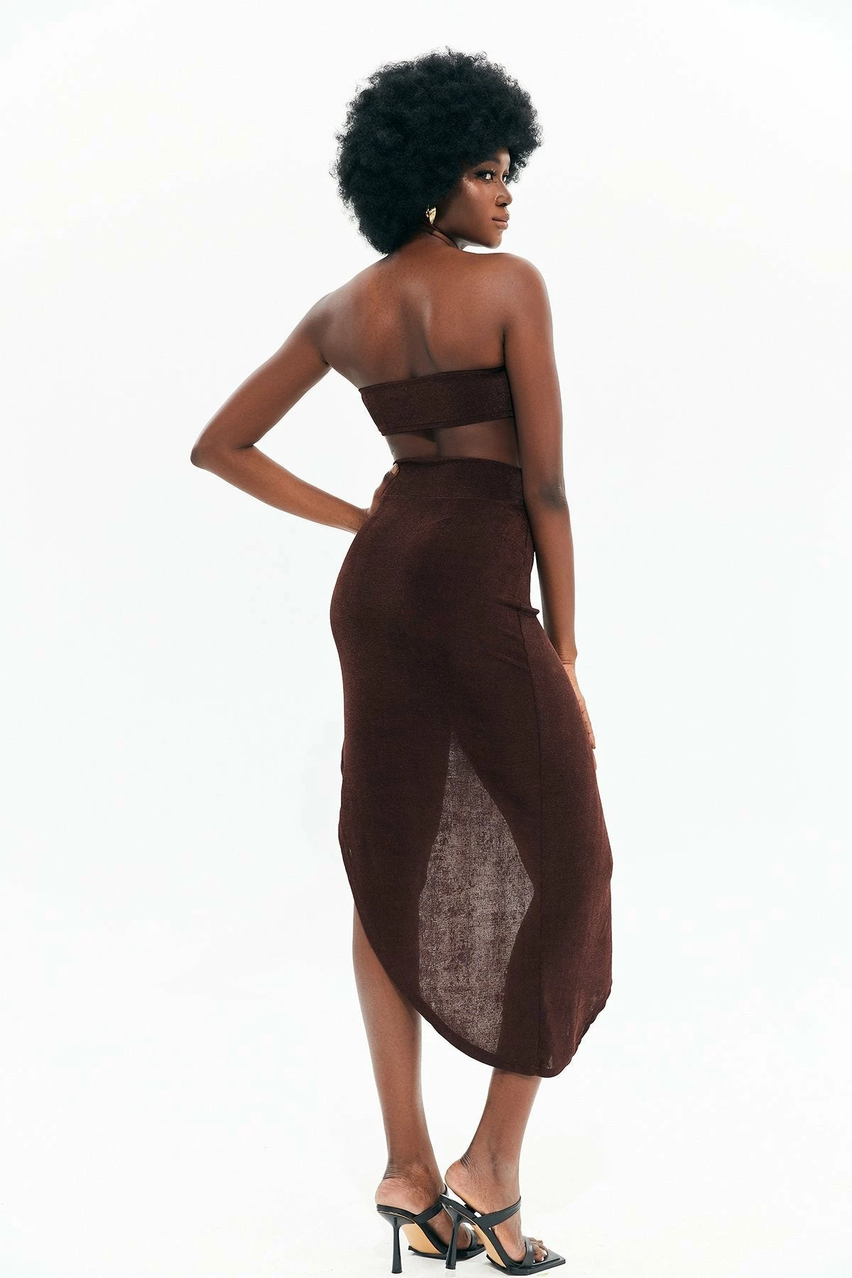 Solado Metal Detail Tube Top & Asymmetrical Hem Skirt Set 2 Solado Metal Detail Tube Top & Asymmetrical Hem Skirt Set - Image 2