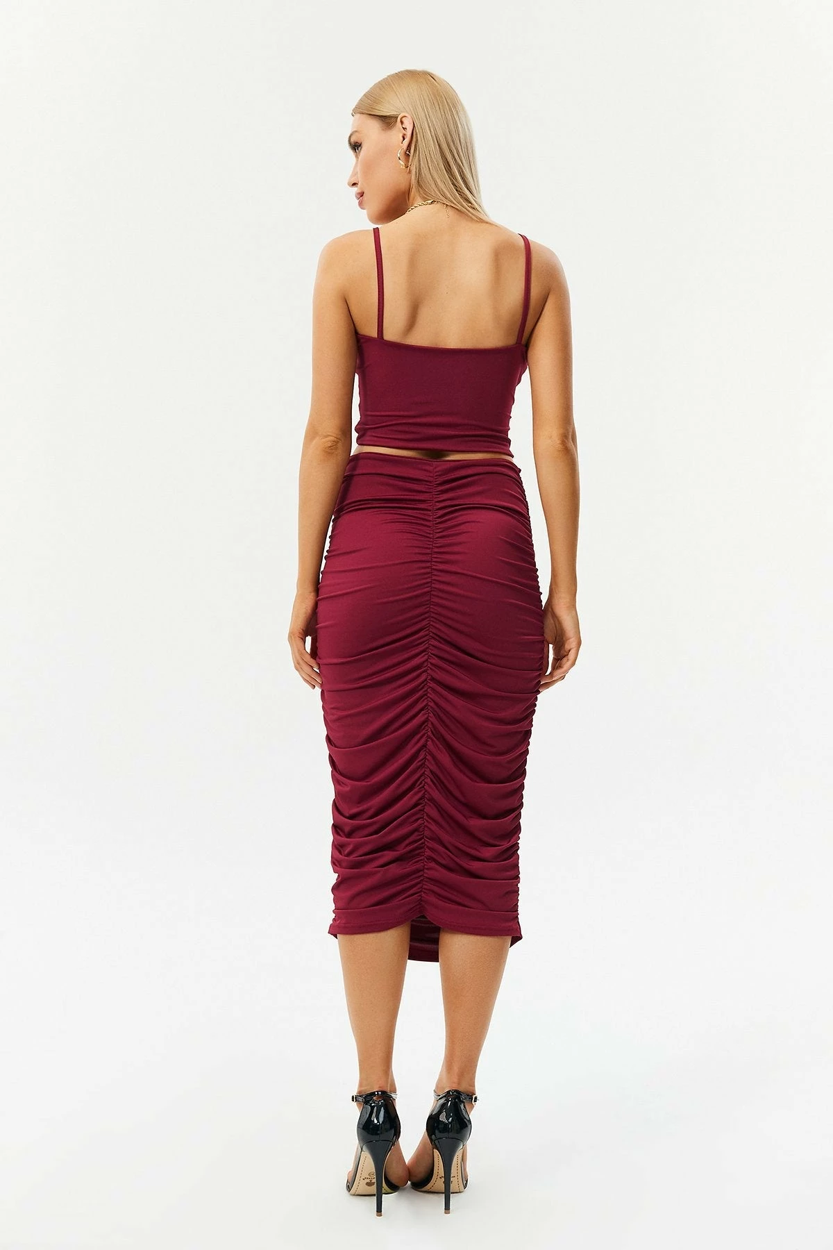 Solado Cross Wrap Cami Pleated Two Piece Skirt Set 2 Solado Cross Wrap Cami Pleated Two Piece Skirt Set - Image 2
