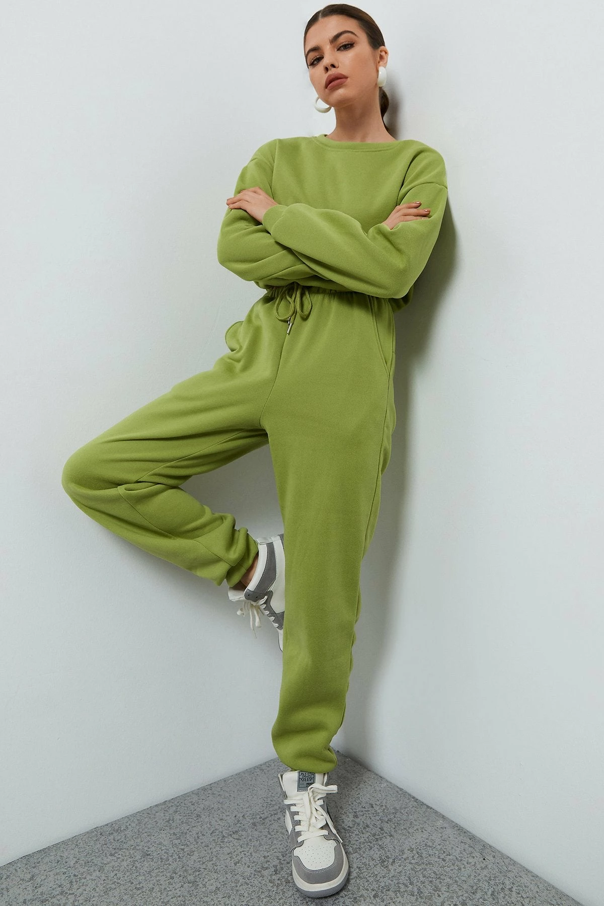 Solado Drawstring Waist Solid Sport Suits 3 Solado Drawstring Waist Solid Sport Suits - Image 3