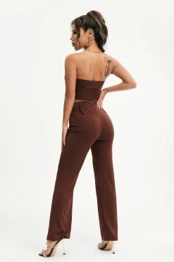 Alternative view of Solado Satin Boning Tube Top & Wide Leg Pants Set