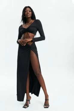 Solado Tie Front Top & Ruched Detail Slit Hem Skirt Set 7 Solado Tie Front Top & Ruched Detail Slit Hem Skirt Set -Solado Shop jpeg 76591362 9c63 47d4 8a21 f03071324fd7 1800x1800