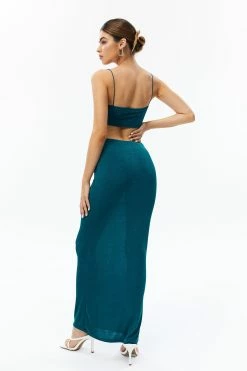 Alternative view of Solado Backless Crop Top & Solid Skirt Set