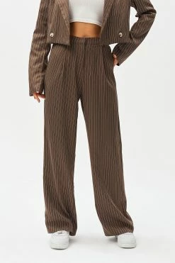 Alternative view of SOLADO Low Waist Stripe Print Dual Pocket Suit Pants