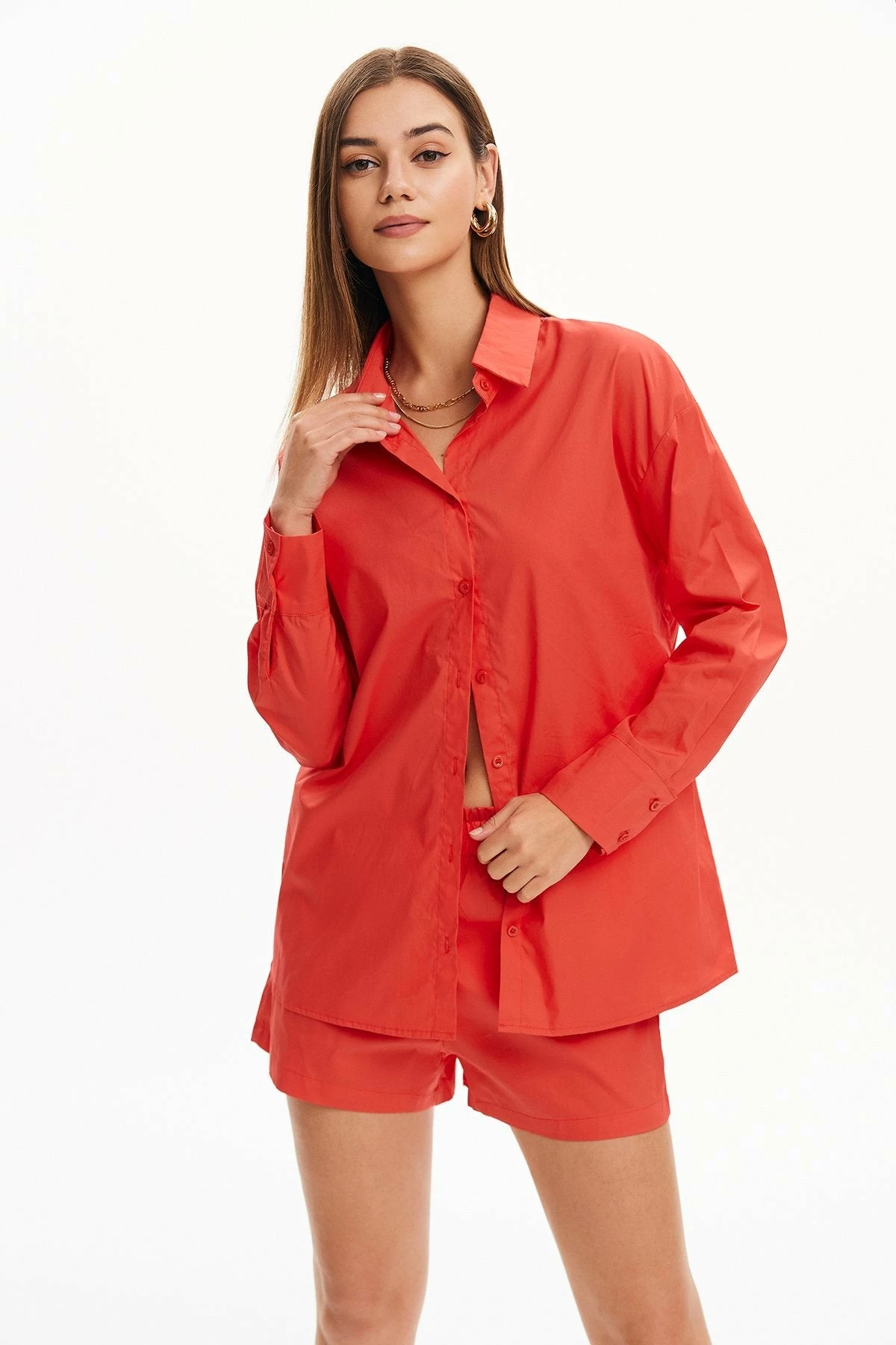 Solado Button Front Top & Solid Shorts Set 11 Solado Button Front Top & Solid Shorts Set - Image 11