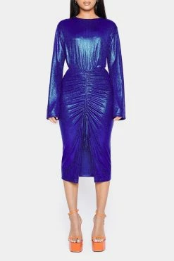 SOLADO Flared Sleeve Sheen Top & Ruched Split Hem Skirt Set -Solado Shop jpeg 8647c24f 58fc 4e68 ab58 ca2b317bcd91 1800x1800