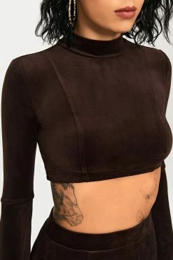SOLADO Velvet Mock Neck Flared Sleeve Crop Top 11 SOLADO Velvet Mock Neck Flared Sleeve Crop Top -Solado Shop jpeg 8690f4a9 6c8b 4948 aa30 33e476c89424 1800x1800