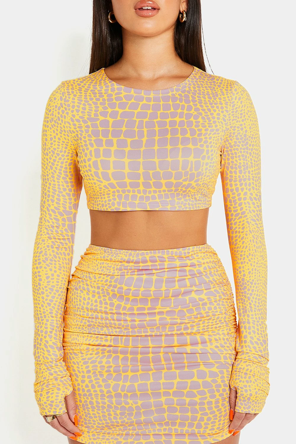 SOLADO Abstract Print Colorblock Long Sleeve Top 6 SOLADO Abstract Print Colorblock Long Sleeve Top - Image 6