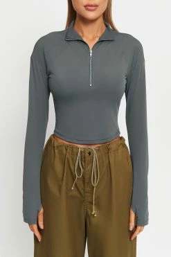 SOLADO Half Zipper Thumb Hole Long Sleeve Crop Top 12 SOLADO Half Zipper Thumb Hole Long Sleeve Crop Top -Solado Shop jpeg 92cbffec 3707 48b0 bf20 4d79138f9773 1800x1800