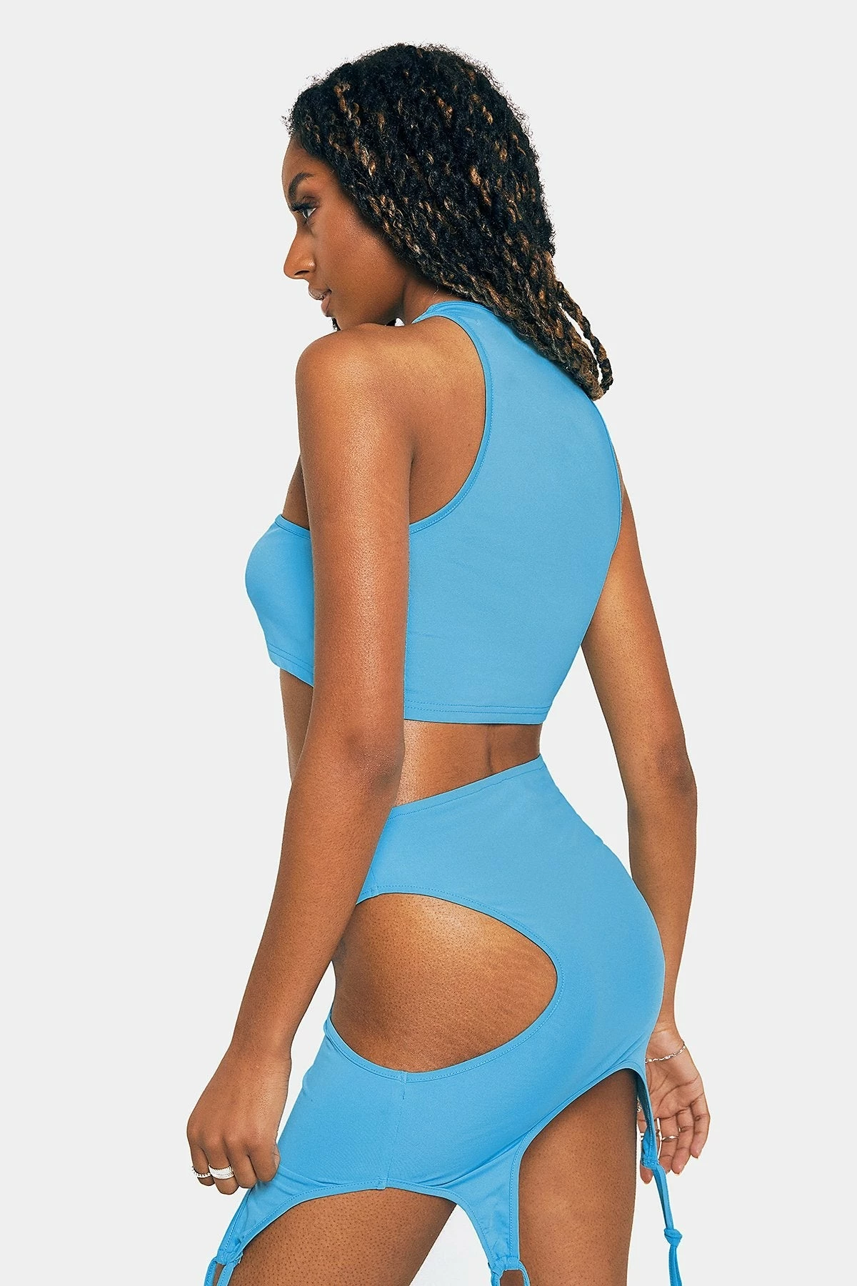 SOLADO Tie Front Tank Top & Cut Out Bodycon Skirt Set 5 SOLADO Tie Front Tank Top & Cut Out Bodycon Skirt Set - Image 5