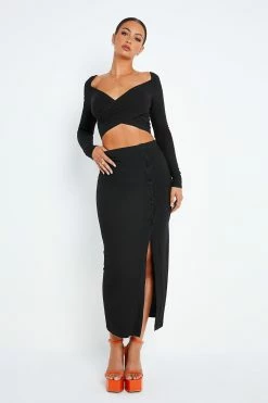 SOLADO Cross Hem Ribbed Long Sleeve Top & Split Hem Skirt Set -Solado Shop jpeg 97e56414 3912 4e1a bf60 176bdf93ea69 1800x1800