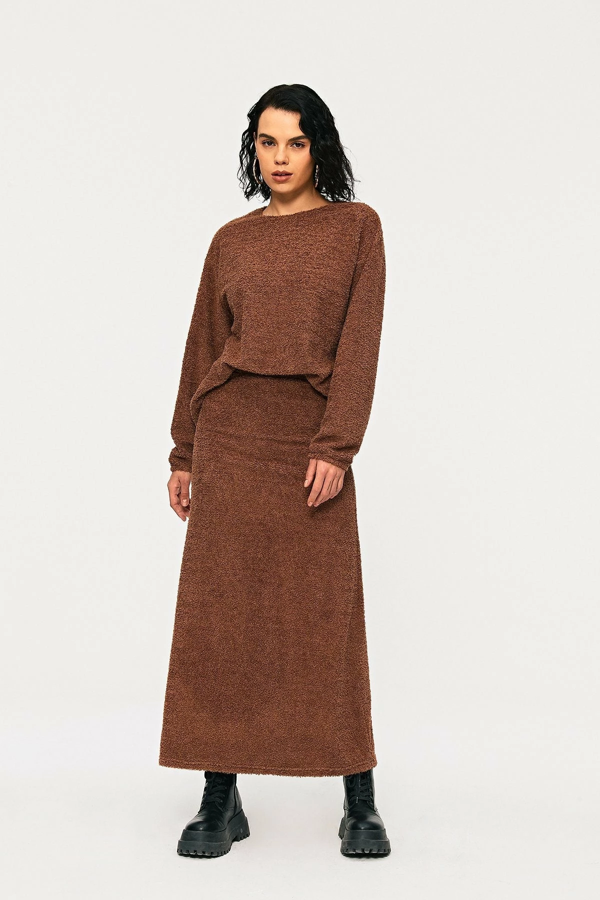 SOLADO Fuzzy Drop Shoulder Long Sleeve Top 4 SOLADO Fuzzy Drop Shoulder Long Sleeve Top - Image 4