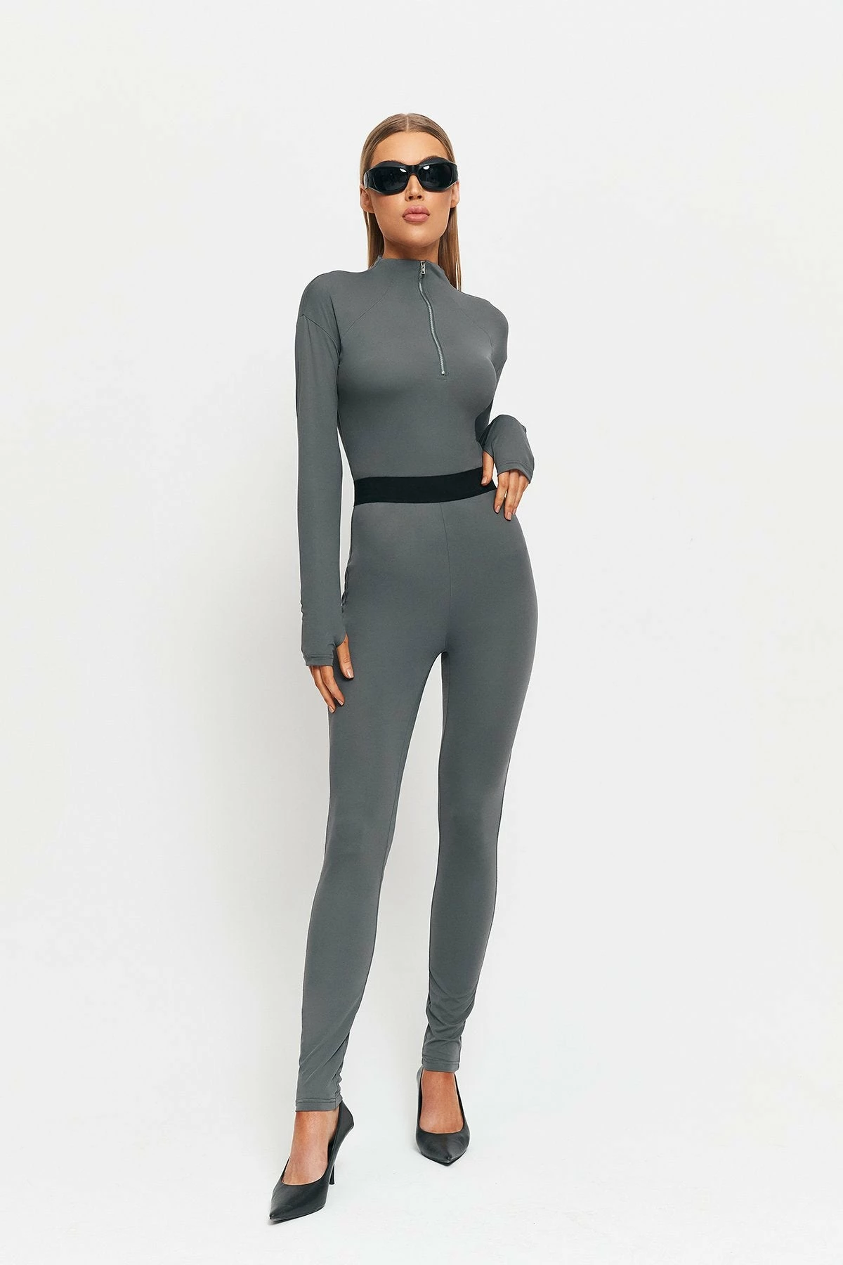 SOLADO High Waist Colorblock Trim Bodycon Skinny Pants 5 SOLADO High Waist Colorblock Trim Bodycon Skinny Pants - Image 5