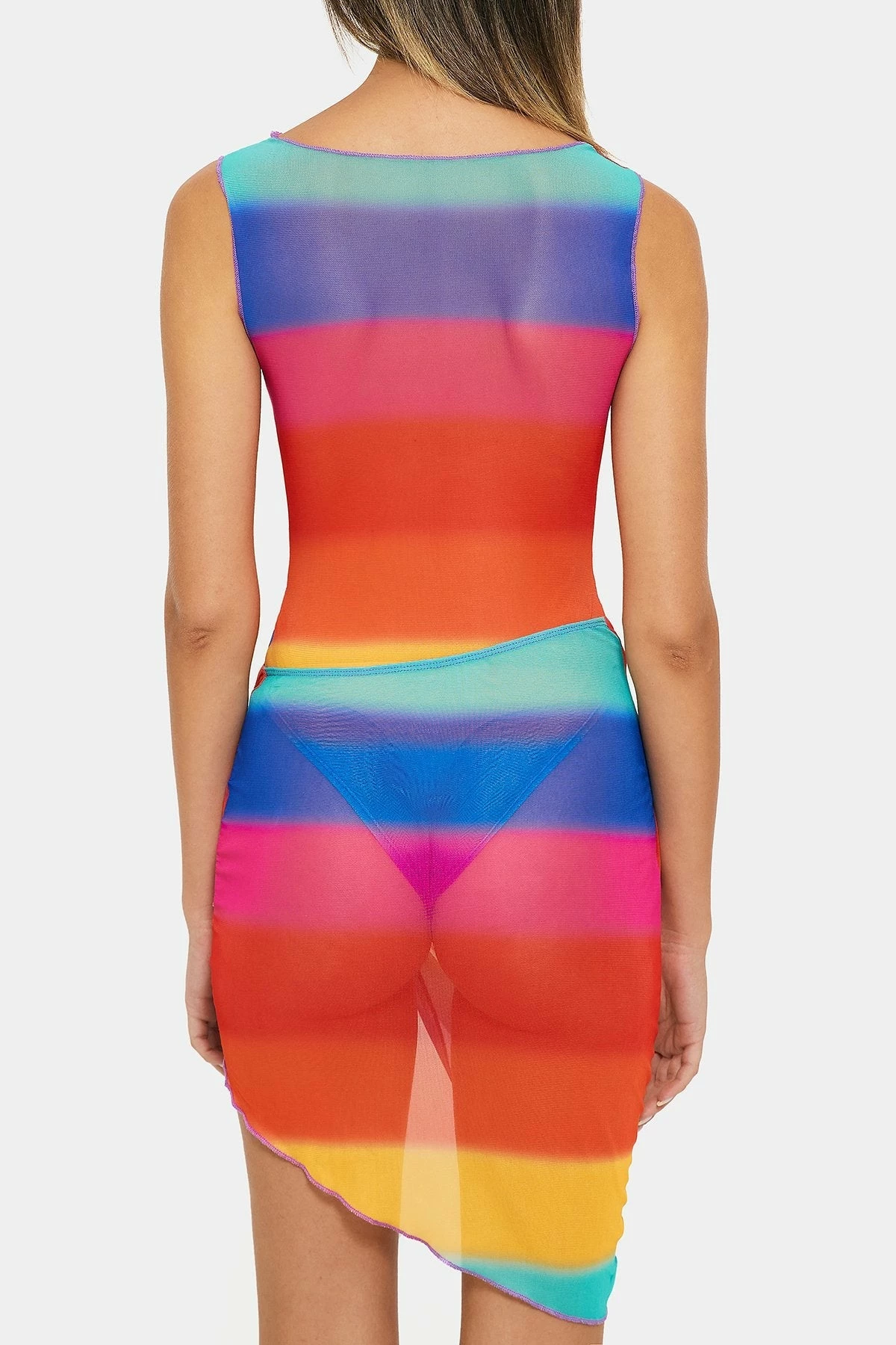 Solado Abstract Print Cut Out Crop Top & Twist Front Skirt Set 7 Solado Abstract Print Cut Out Crop Top & Twist Front Skirt Set - Image 7