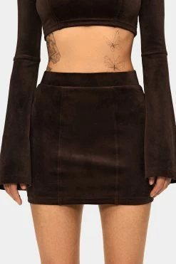 SOLADO Velvet High Waist Bodycon Solid Mini Skirt -Solado Shop jpeg aae00e5b 90c8 4e62 9a0c 4d976dc27e15 1800x1800