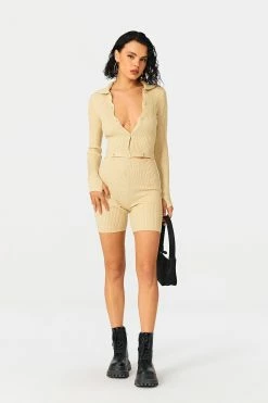 Solado Plunging Neck Long Sleeve Top & Stripe Knitted Shorts Set 8 Solado Plunging Neck Long Sleeve Top & Stripe Knitted Shorts Set -Solado Shop jpeg ab7a0863 7d3c 40cd 8122 c0c5886ca579 1800x1800